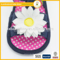 best selling polka dots soft sole pre-walker with flower girl baby sanda